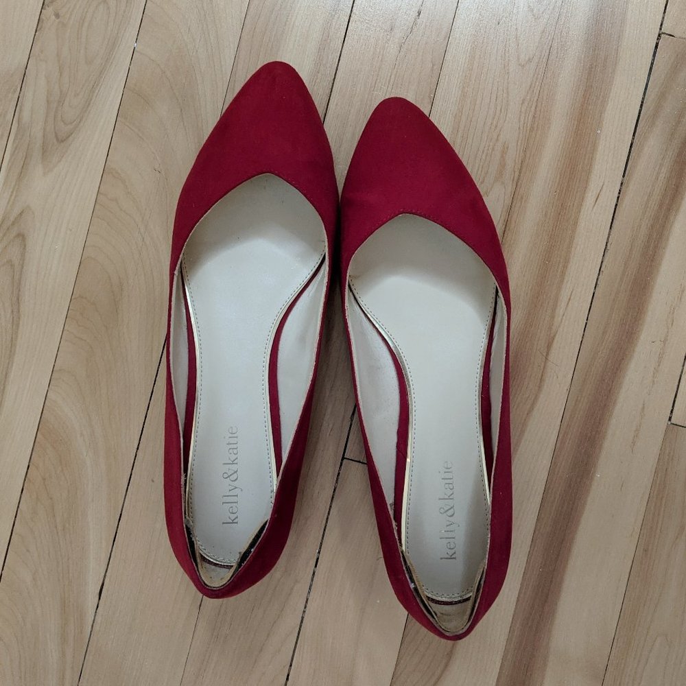 Kelly & Katie red flat shoes
